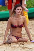 Rachel Bilson in bikini on the sand