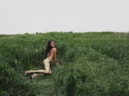 Megan Fox nude on the grass