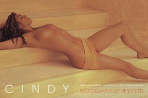 Cindy Crawford nude on the stairs