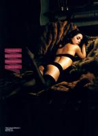 Eliza Dushku in lingerie on the bed