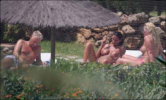 Katie Price - Jordan naked sunbathing with friend