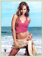 Jessica Alba in hot bikini by the sea