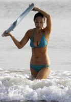 Myleene Klass wet with nipples standing