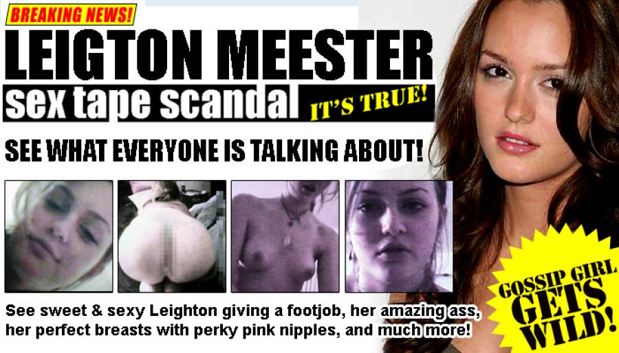 Leighton meester denies sex tape