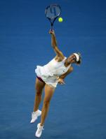 Maria Sharapova playing tennis