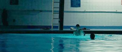 Zooey Deschanel topless swimming