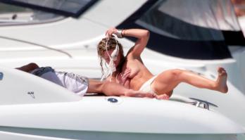 Abbey Clancy pussy slip