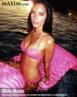 Olivia Munn in pink bikini