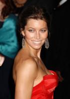 Jessica Biel in red dress