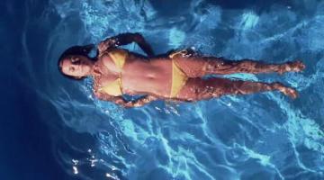Lacey Chabert in yellow bikini