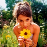 Lacey Chabert sexy with flower