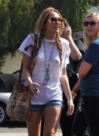 Miley Cyrus transparent boho shirt