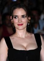 Winona Ryder with plunging neckline