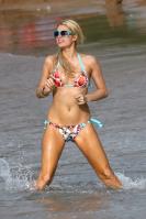 Paris Hilton wet in bikini